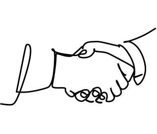 握手のアイコン